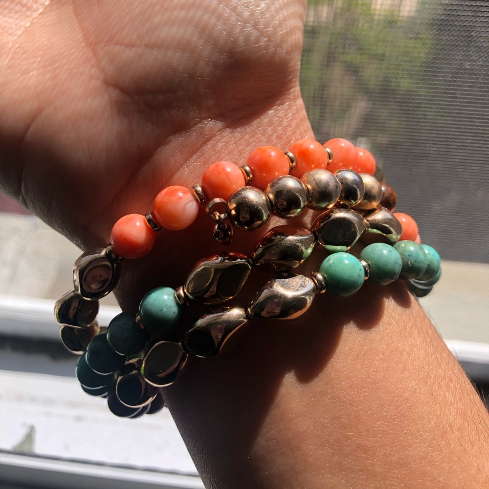 Colorful Wrap around beaded bracelet